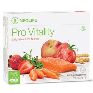 ProVitality chaque sachet fournit une nutrition quotidienne à base d’aliments entiers de céréales complètes, de fruits & légumes, de poisson et de vitamines et minéraux essentiels* pour une vie pleine de santé et de vitalité.