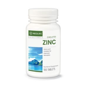 Découvrez le Chelated Zinc de NeoLife. Grâce à sa formule chélatée exclusive, profitez d'une absorption maximale pour purifier votre peau et booster votre immunité.